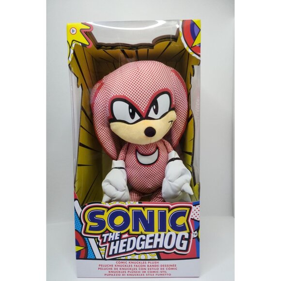 Comic Knuckles 15" Plush Sonic The Hedgehog Collectible By Jakks - Picture 1 of 4